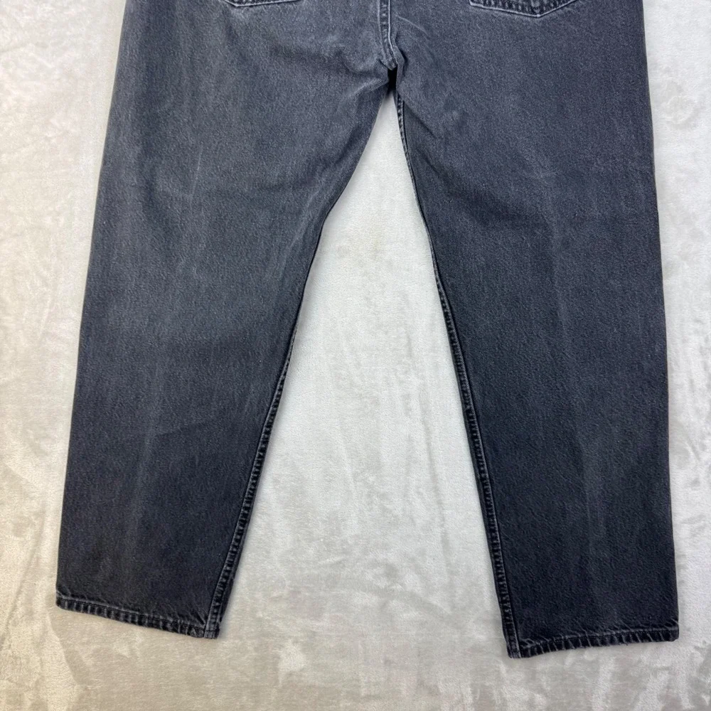 Y2K Levi 550 Jeans Mens 40 Gray Relaxed Fit Tapered Leg Denim Streetwear 2005